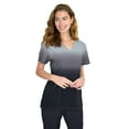 thumbnail image 1 of Women's Medical Nursing Ombre Scrub Uniform Print Top GT Performance-Gray/Black-Large, 1 of 7