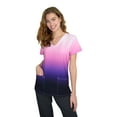 thumbnail image 1 of Women's Medical Nursing Ombre Scrub Uniform Print Top GT Performance-Pink/Lotus/Eggplant-Small, 1 of 6