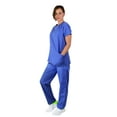thumbnail image 1 of Women's Medical Nursing Scrub Set GT Original V-neck Top and Pant-Ceil-X-Small, 1 of 6