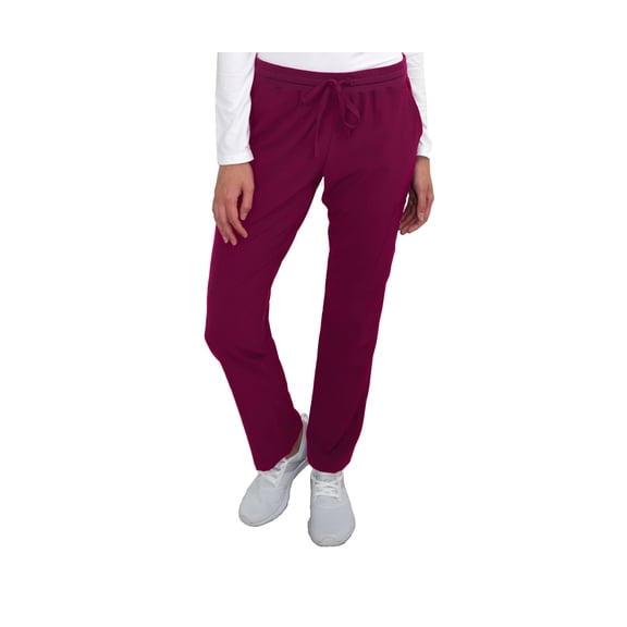 Women's Medical Nursing Slim Fit Yoga Cargo Scrub Pant GT Performance-Wine/Berry-Small