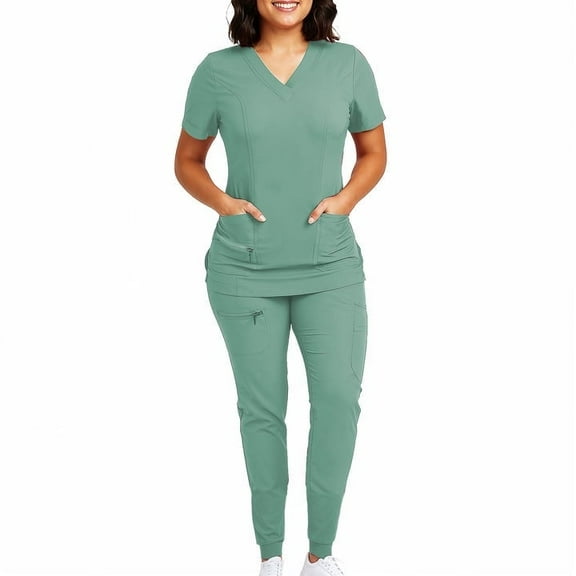 Women's Medical Uniform Scrubs set Workwear