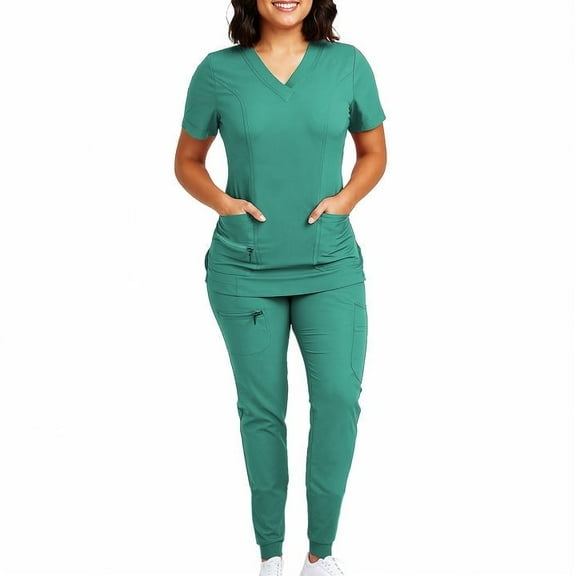 Women's Medical Uniform Scrubs set Workwear