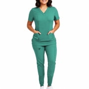 Womens Medical Uniform Scrubs set Workwear