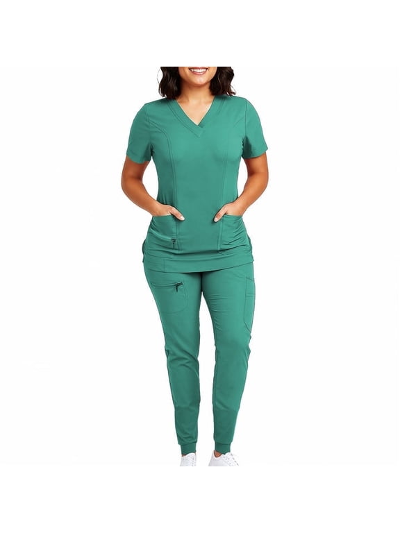 Women's Medical Uniform Scrubs set Workwear