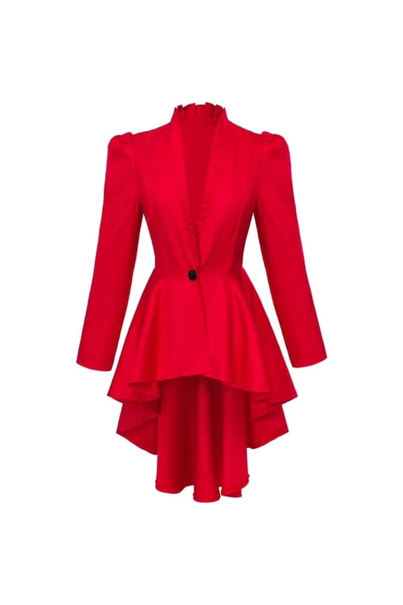 Women’s Medieval Inspired Victorian Jacket Steampunk Gothic Long Sleeve Tailcoat Style Coat