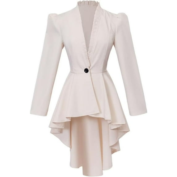 Women’s Medieval Inspired Victorian Jacket Steampunk Gothic Long Sleeve Tailcoat Style Coat