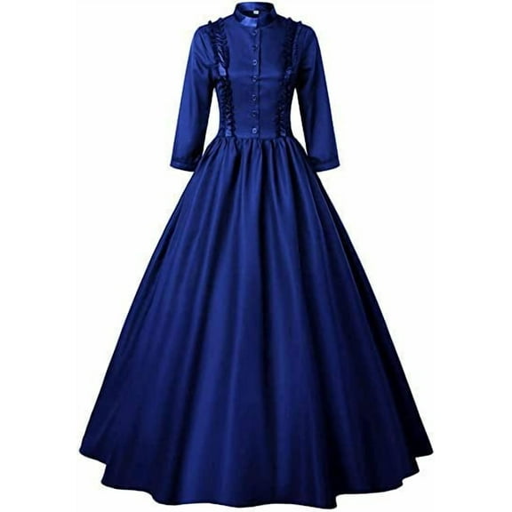 Women's Medieval Victorian Renaissance Dress – Vintage Ball Gown Inspired by Historical Elegance