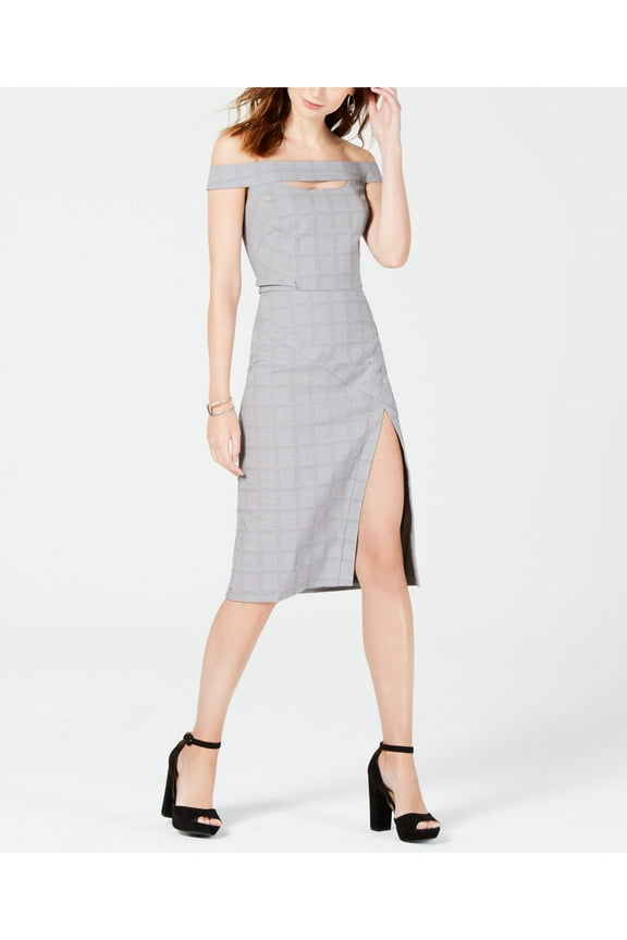 Women's Medium Cutout Slit Hem Sheath Dress M