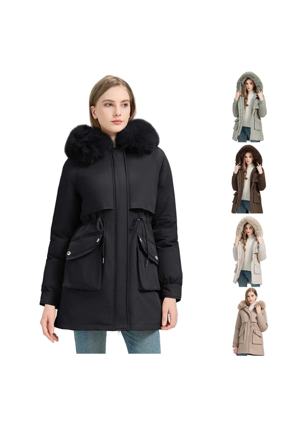 Women's Medium Long Korean Loose Fit Jacket Coat Outerwear, Windbreaker Cardigan for Casual Streetwear Fashion and Travel Holiday | CSEONE,Beige L