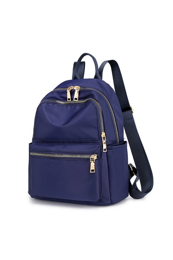 Women's Medium Nylon Anti-theft Waterproof Backpack, Shoulder Bag, Designer Travel Backpack, 11x5x12.2inches