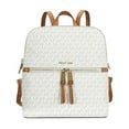 thumbnail image 1 of Women's Medium Rhea Signature Leather Backpack - Vanilla, 1 of 10