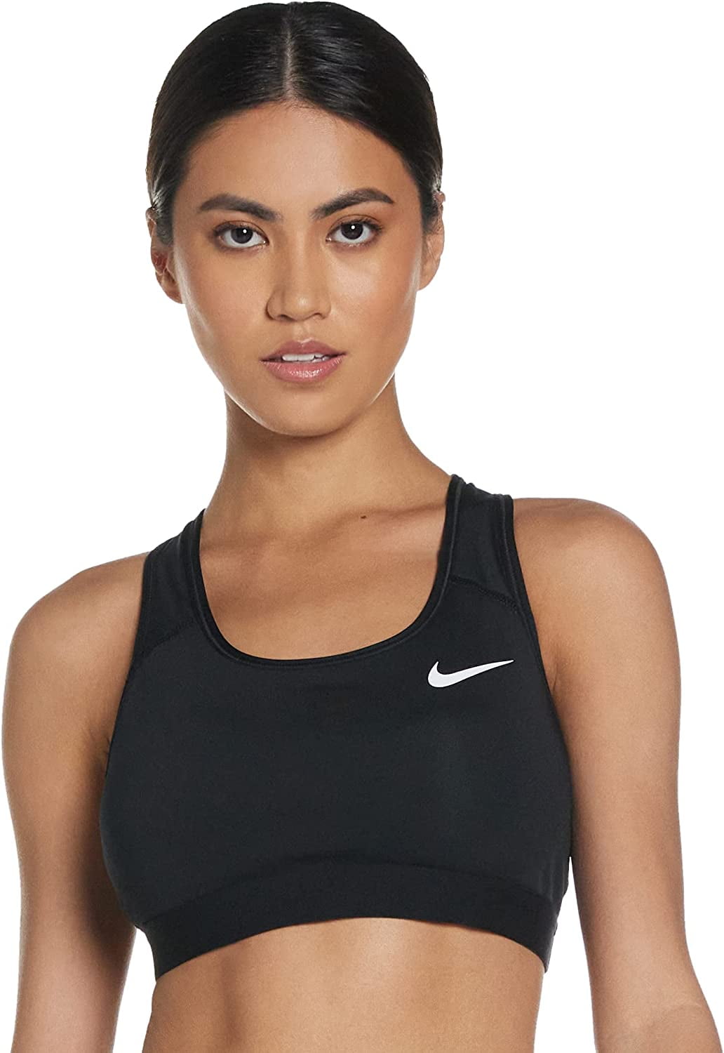 Nike Women's Grey/Black 1-Piece Pad Medium S Sports Bra (BV3636-084) Size  XXL