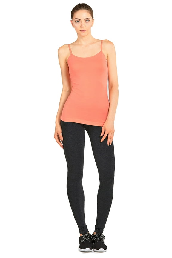 Women's Medium Weight Breathable Cotton Leggings (M, Charcoal Gray)