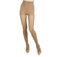 thumbnail image 1 of Melas Women's Melas Microfiber Opaque Control Top Tights - Womens - Female, S-M, Cork, 1 of 12