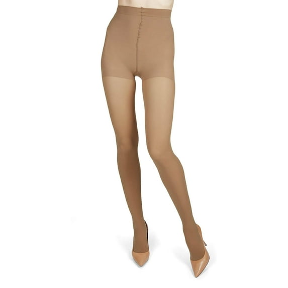 Melas Women's Melas Microfiber Opaque Control Top Tights - Womens - Female, S-M, Taupe