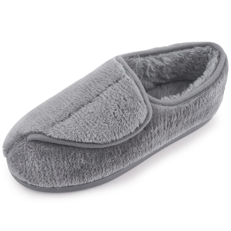 Women's Memory Foam Diabetic Slippers Arthritis Edema Adjustable