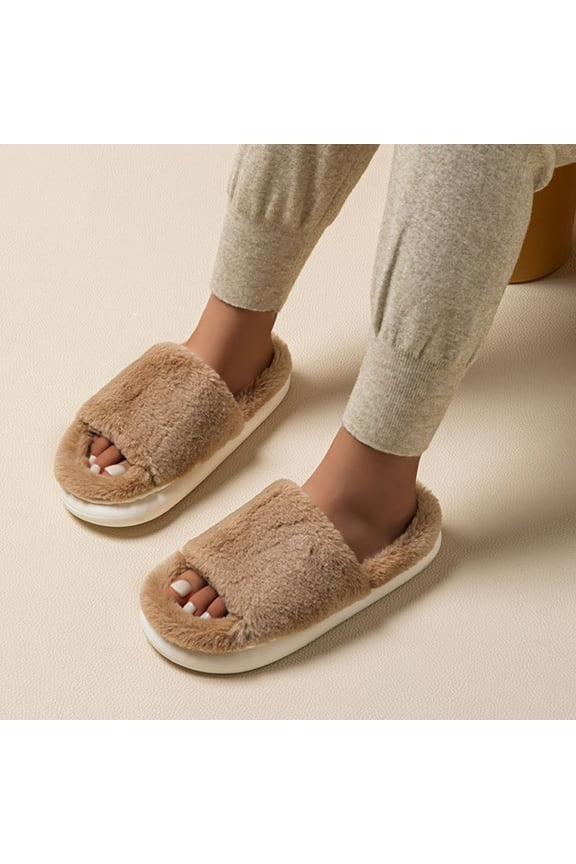 Women's Memory Foam House Slippers Fleece-Lined Moccasin Winter Shoes with Anti-Skid Rubber Sole for Ladies Bedroom Cozy Indoor Outdoor Slippers Christmas Gift for Women