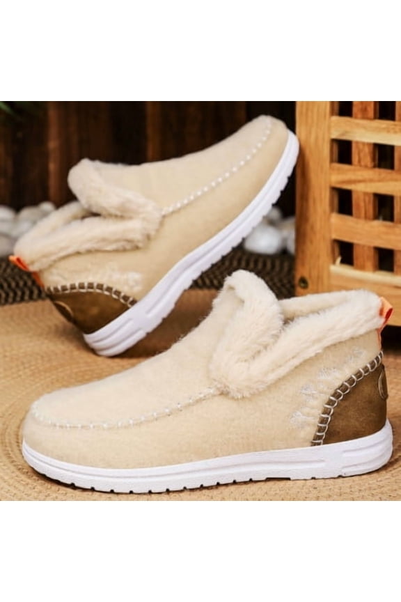 Women's Memory Foam Moccasin Slippers Indoor and Outdoor Warm Fuzzy Fleece House Shoes