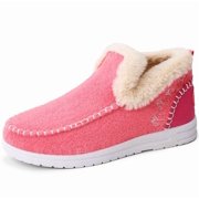 Women's Memory Foam Moccasin Slippers Indoor and Outdoor Warm Fuzzy Fleece House Shoes