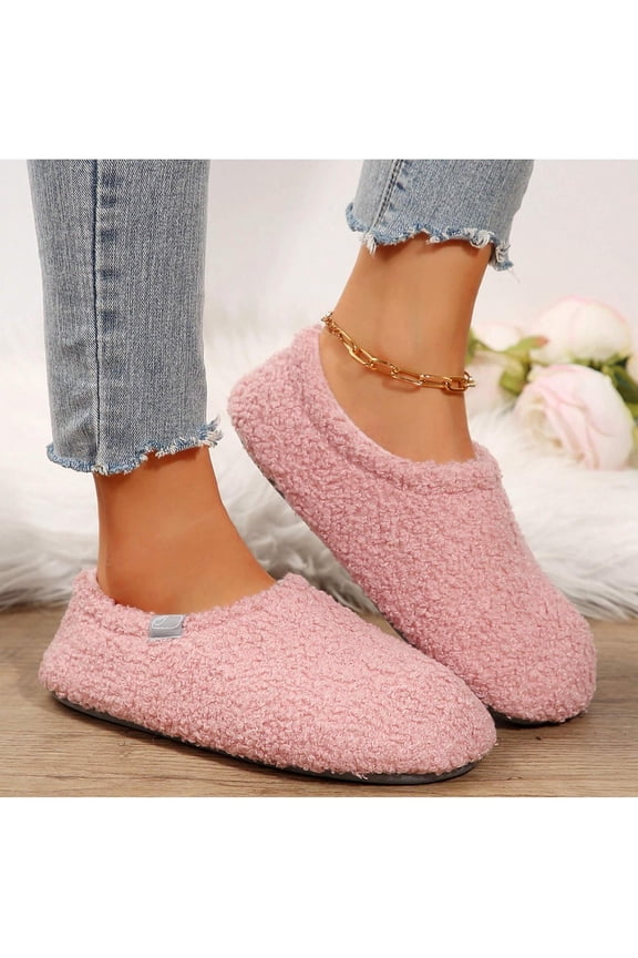 Women's Memory Foam Slippers Boots Winter Warm Fuzzy House Shoes for Indoor Outdoor Use