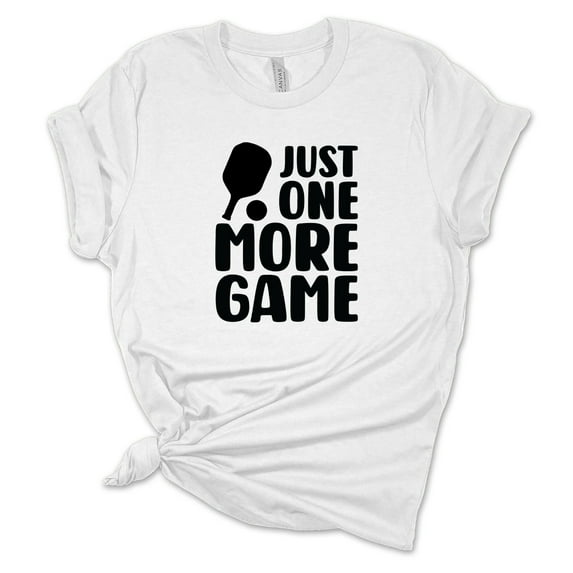 Women's Men Pickleball Just One More Game T-Shirt, Pickleball Gift, Funny Pickleball Shirt