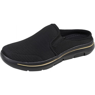 Women's Men Soft Orthopedic Sneakers Breathable Woven Go Walking Slip On Foam Arch Support Hands Slip in Shoes