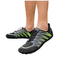 thumbnail image 1 of Women's Men's Breathable Slip On Water Shoes Outdoor Non Slip Camping Hiking Shoes Lightweight Five Finger Shoes Green Size 8.5, 1 of 4
