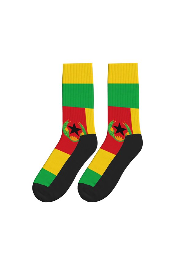 Women's Men's Cape Verde Flag Novelty Athletic Socks Casual Crew Socks