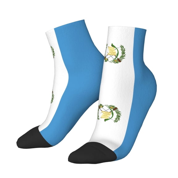 Women's Men's Flag Of Guatemala Lightweight Ventilation Quarter Ankle Socks