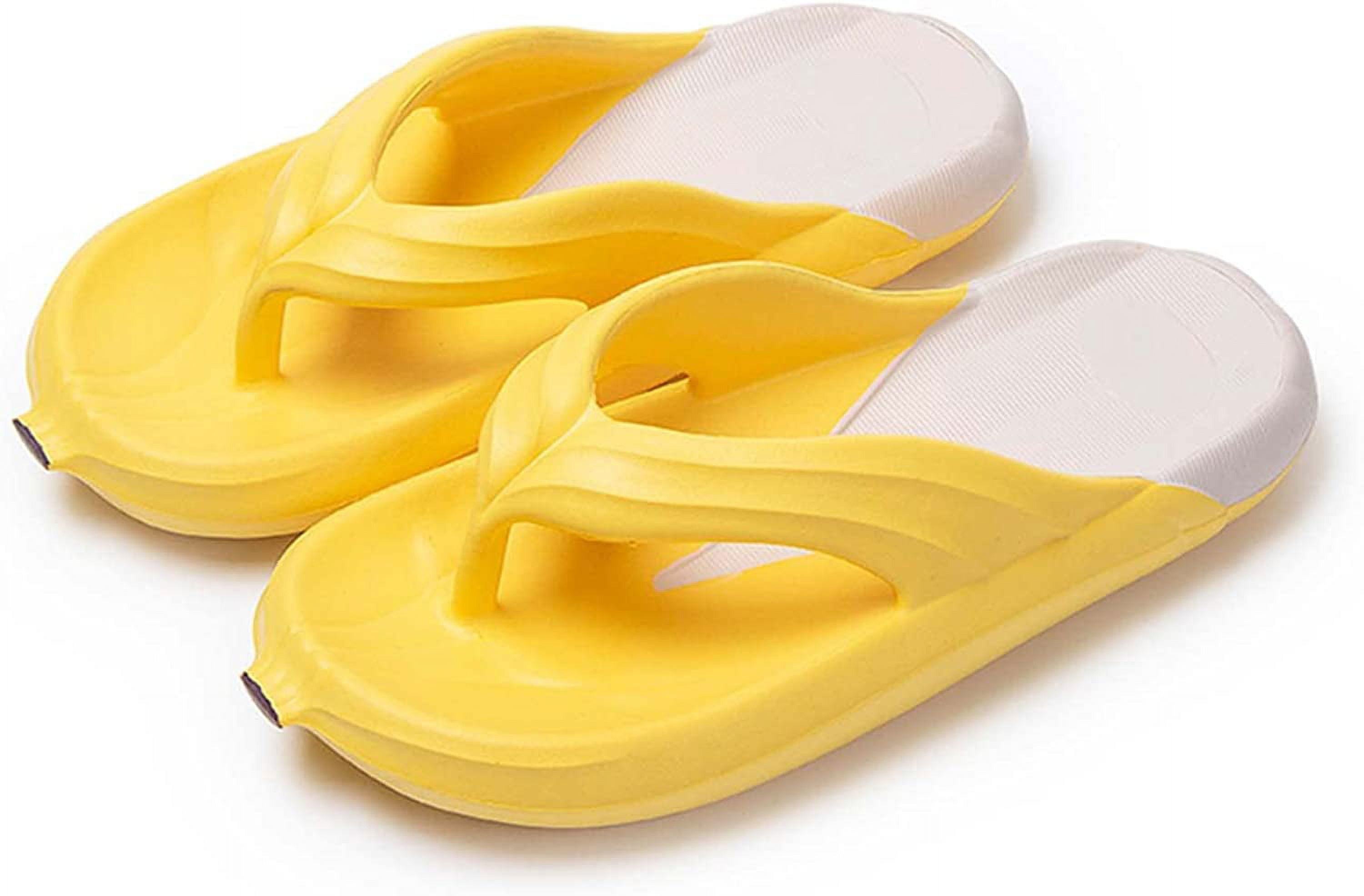 ◆PAES◆ flip flops yellow Women's Men's Flip-Flops Super Soft Elastic Sandals Non-slip