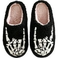 thumbnail image 1 of Women's Men's Halloween Slippers Lantern Pumpkin Slippers Ghost Slippers Skeleton Slippers Vintage Memory Foam Plush Slippers Household Shoes One-Step Slippers, 1 of 7