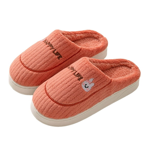 Women's Men's Platform Slippers Comfy Warm Fuzzy Memory Foam House Shoes Indoor Outdoor Cloud Pillow Home Slip on