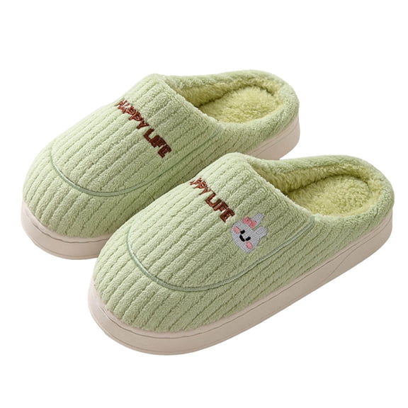 Women's Men's Platform Slippers Comfy Warm Fuzzy Memory Foam House Shoes Indoor Outdoor Cloud Pillow Home Slip on