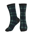 thumbnail image 1 of Women's Men's Scottish Tartan Plaid Colorful Novelty Pattern Crew Athletic Socks, 1 of 7