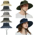 thumbnail image 1 of Women's/Men's Sun Hat, UPF50+ Wide Brim Bucket Hat Waterproof for Garden Beach Park Safari Travel/Dark Gray, 1 of 9