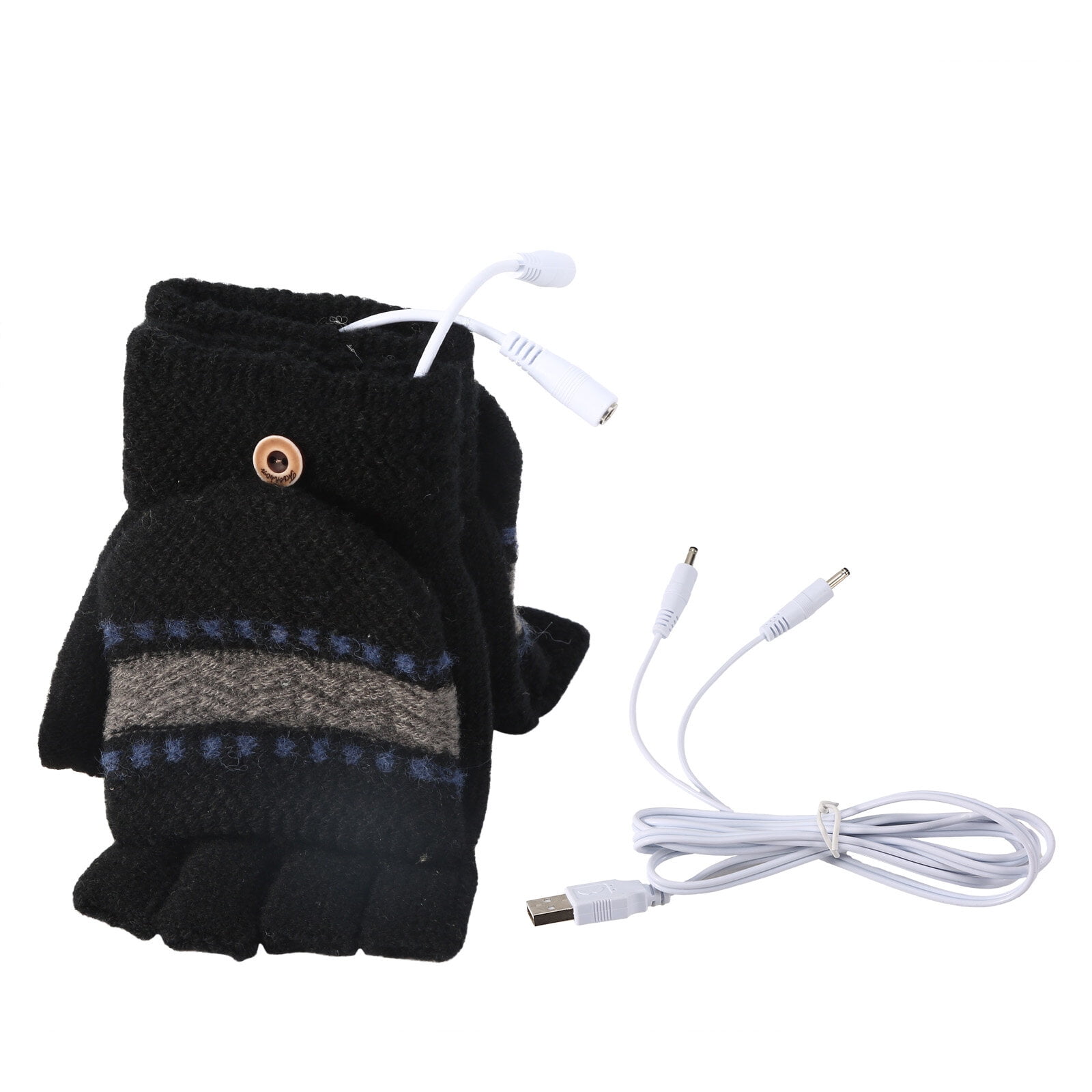 Women's & Men's USB Heated Gloves Knitting Hands Full & Half Heated