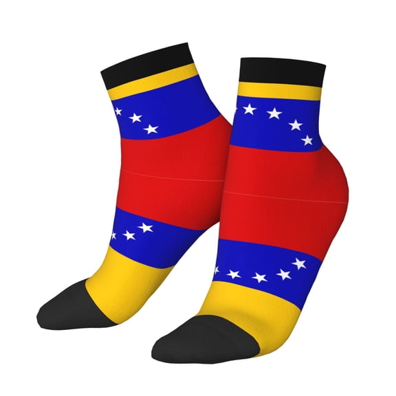 Women's Men's Venezuela Flag Lightweight Ventilation Quarter Ankle Socks