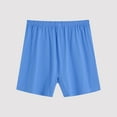 thumbnail image 1 of Women's Mens Elderly Casual Loose Underwear Soft Lightweight Breathable Cotton Panties Boxer Briefs Womens Tummy Underwear Blue 6XL, 1 of 4