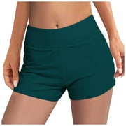 Womens Menstrual Leakproof Swim Shorts Wide Waistband, Ideal for Girls & in Water Activities