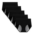thumbnail image 1 of Women's Menstrual Period Panties Cotton Leakproof Underwear Protection Briefs 5 Pack, 1 of 5