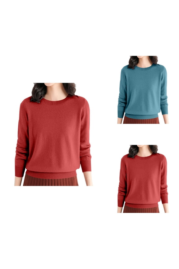 Women's Merino Wool Crewneck Long Sleeve Base Layer Shirt, Soft Lightweight Travel & Hiking Tee Pullover Top