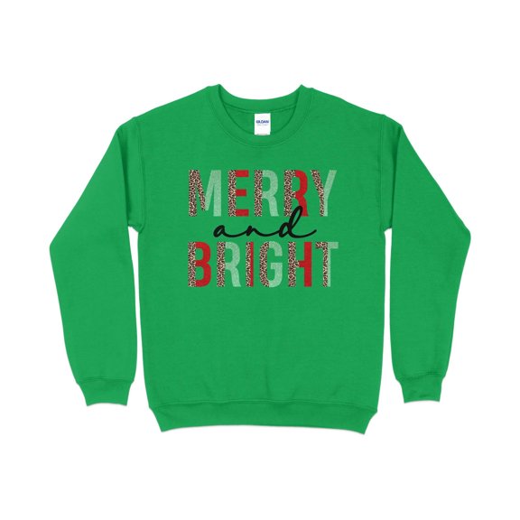 Women's Merry and Bright Christmas Sweatshirt