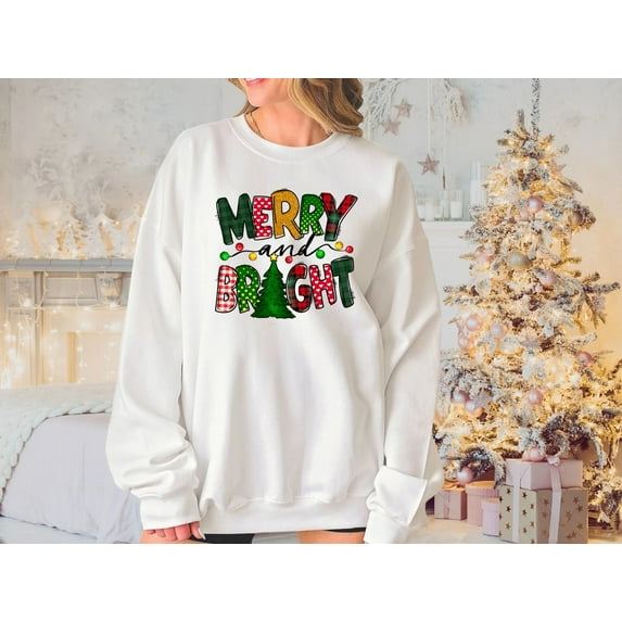 Women's Merry and Bright Sweatshirt