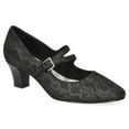 thumbnail image 1 of Women's Meryl by Easy Street Asymmetrical Mary Jane Pumps Color: Black Lace Size: 7.5, 1 of 4