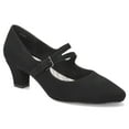 thumbnail image 1 of Women's Meryl by Easy Street Asymmetrical Mary Jane Pumps Color: Black Lamy Size: 8.5, 1 of 4