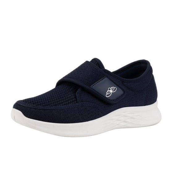 Women's Mesh Breathable Comfortable Walking Shoes Closure Casual Sneakers,Blue,US:6