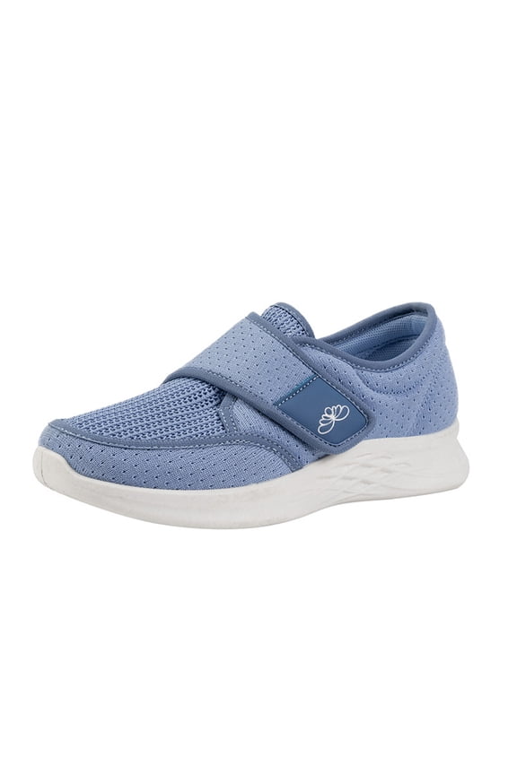 Women's Mesh Breathable Comfortable Walking Shoes Closure Casual Sneakers,Light Blue,US:5.5