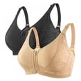 thumbnail image 1 of Women's Mesh Racerback Bra, Sports Bra with Max Support for Women, Moisture-Wicking Athletic Sports Bra, 2 Pack, 1 of 9