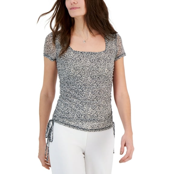 Women's Mesh Side-Tie Top Orla Animal A L