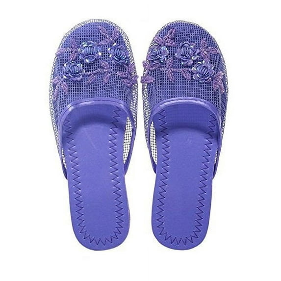 Women's Mesh Slippers with Sequin Available in 15 Colors